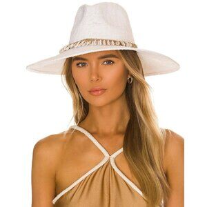 Nikki Beach Barbados Hat in White One Size Womens Beach Garden Sun